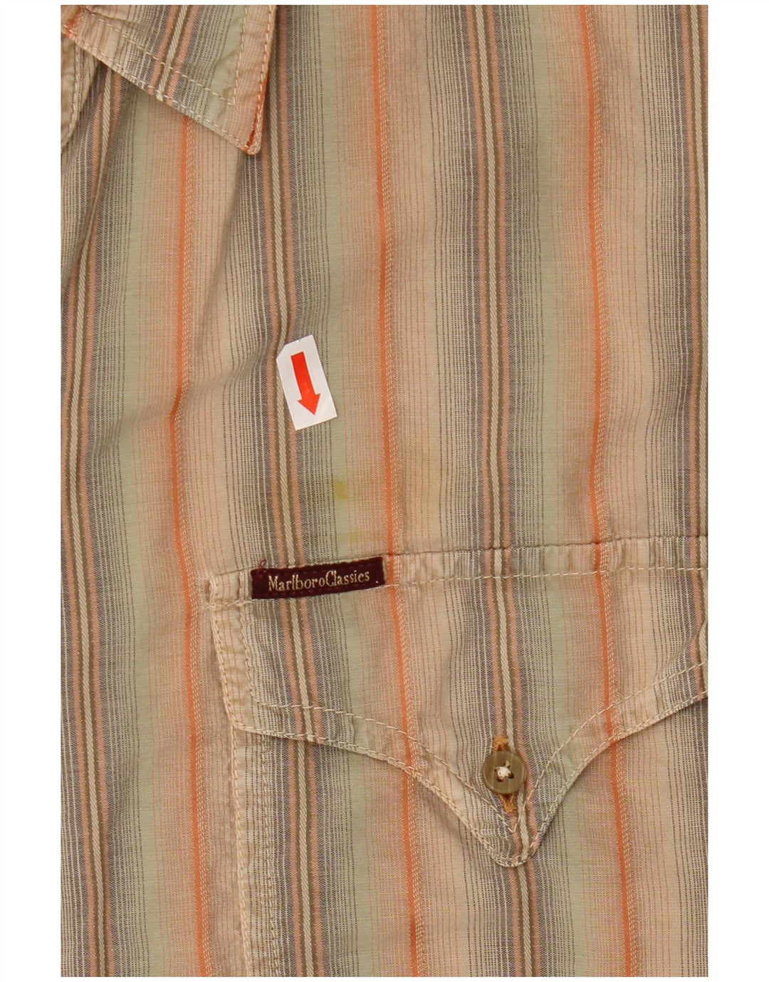 MARLBORO CLASSICS Chemise à manches courtes homme 2XL Coton rayé multicolore