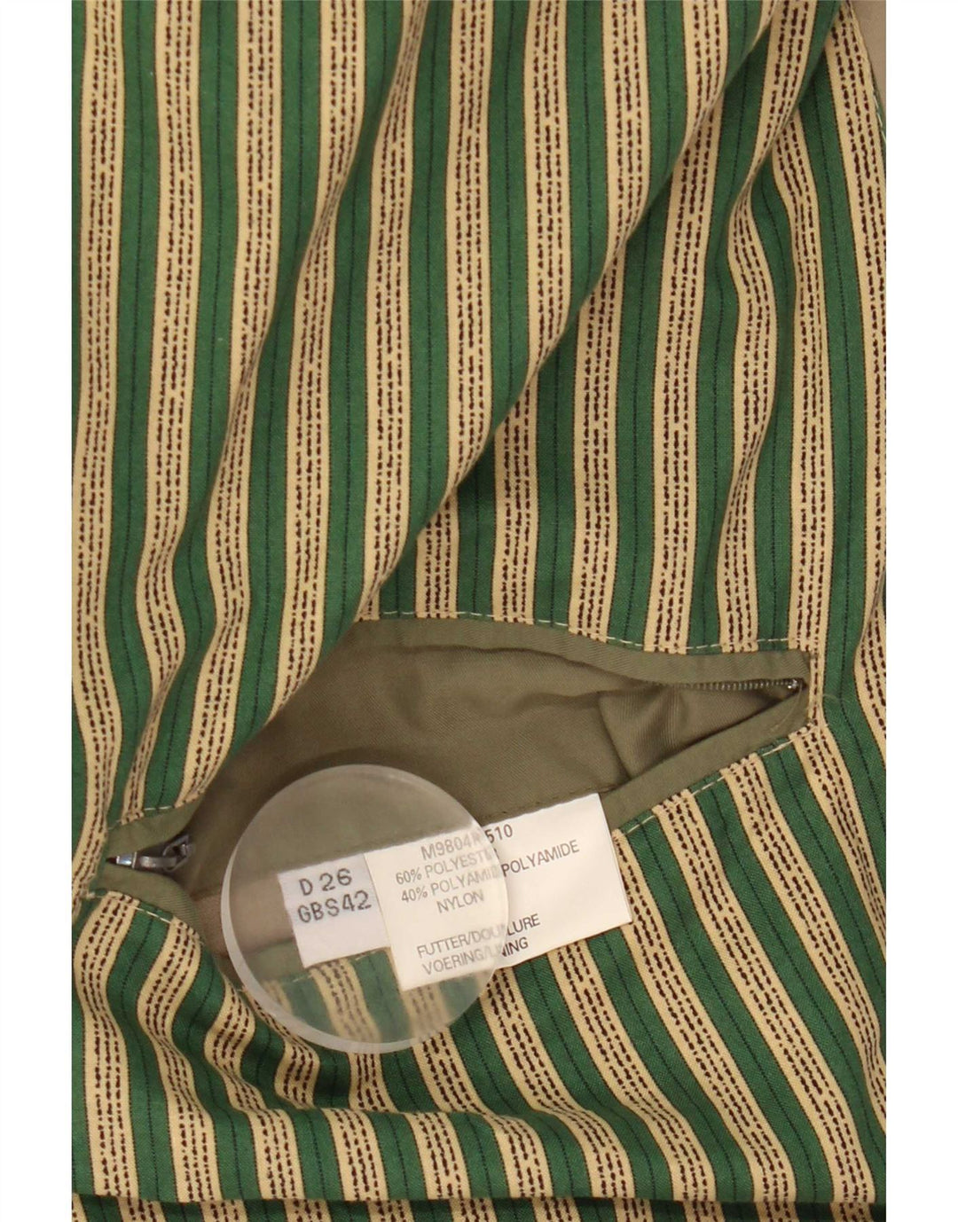 vintage Mens Bomber Jacket UK 42 XL Microfibres vertes