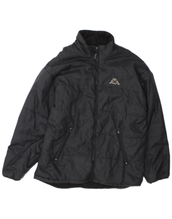 Kappa Veste matelassée pour homme UK 40 Large Noir