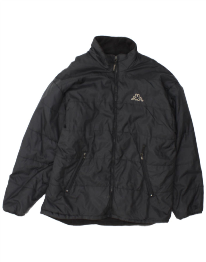 Kappa Veste matelassée pour homme UK 40 Large Noir