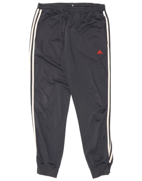 Adidas Pantalon de survêtement pour homme UK 42/44 Large Bleu marine Polyester