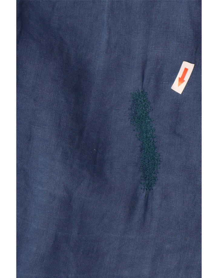 Ralph Lauren Chemise Homme Petit Bleu Marine Lin