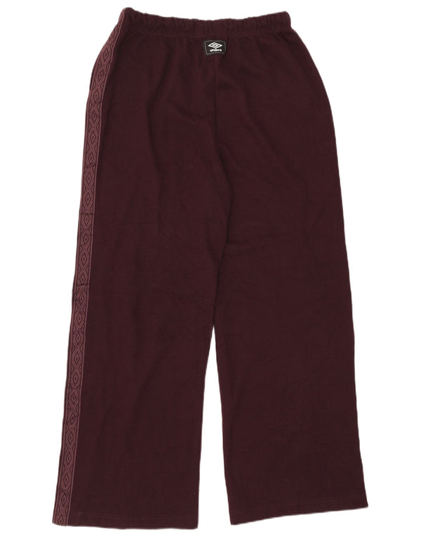 Umbro Pantalon de survêtement graphique pour femme UK 14 Large Bordeaux Polyester