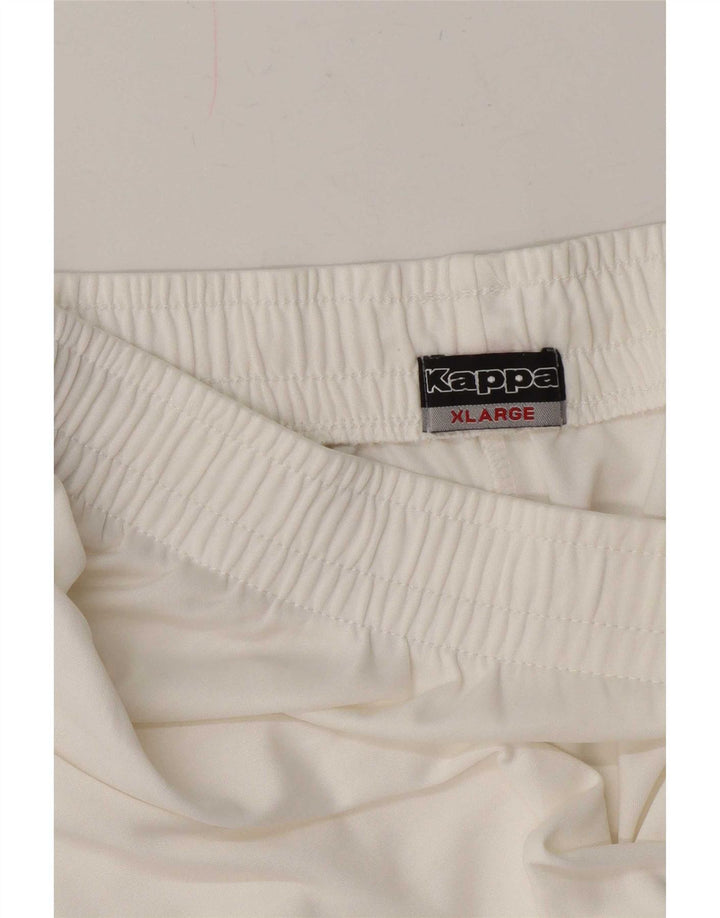 Kappa Short de Sport Homme XL Blanc