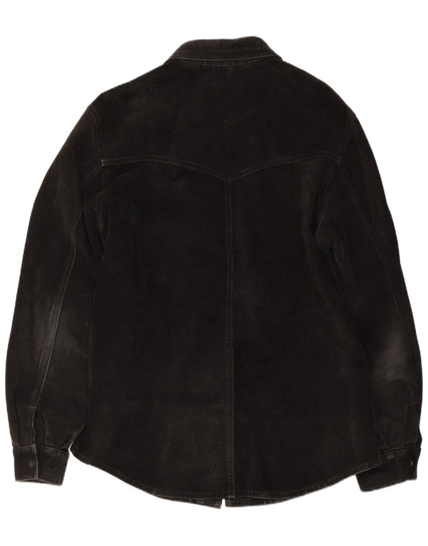 Flying Wear Chemise en Daim Homme XL Cuir Noir