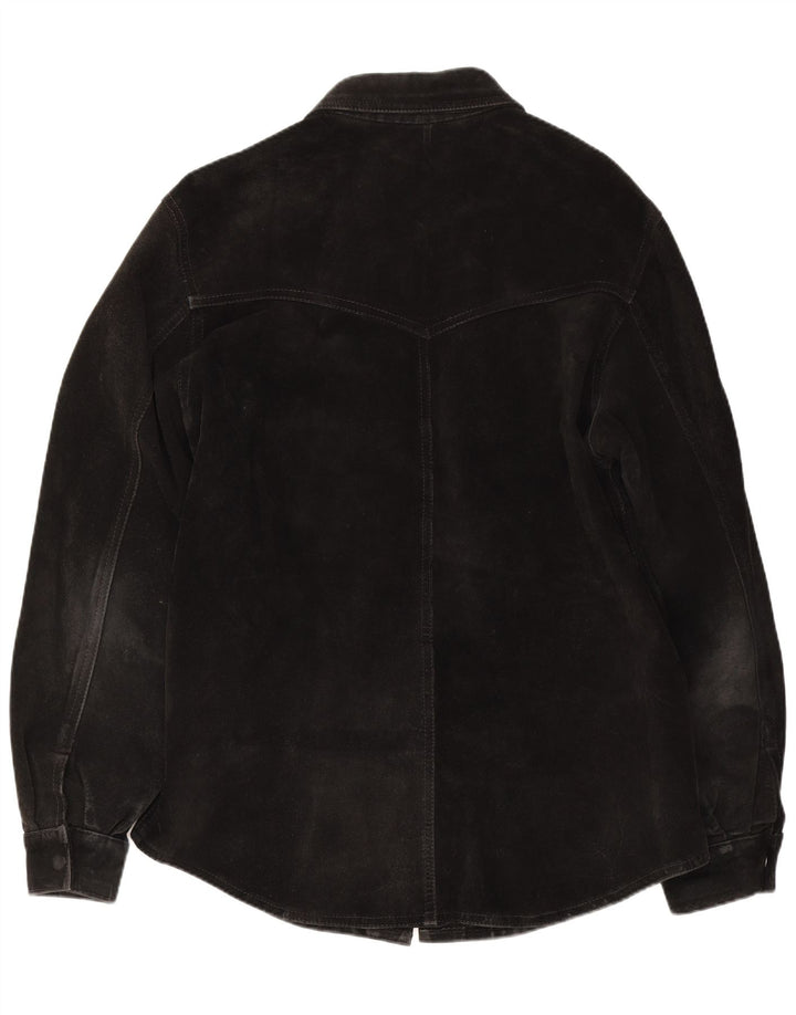 Flying Wear Chemise en Daim Homme XL Cuir Noir
