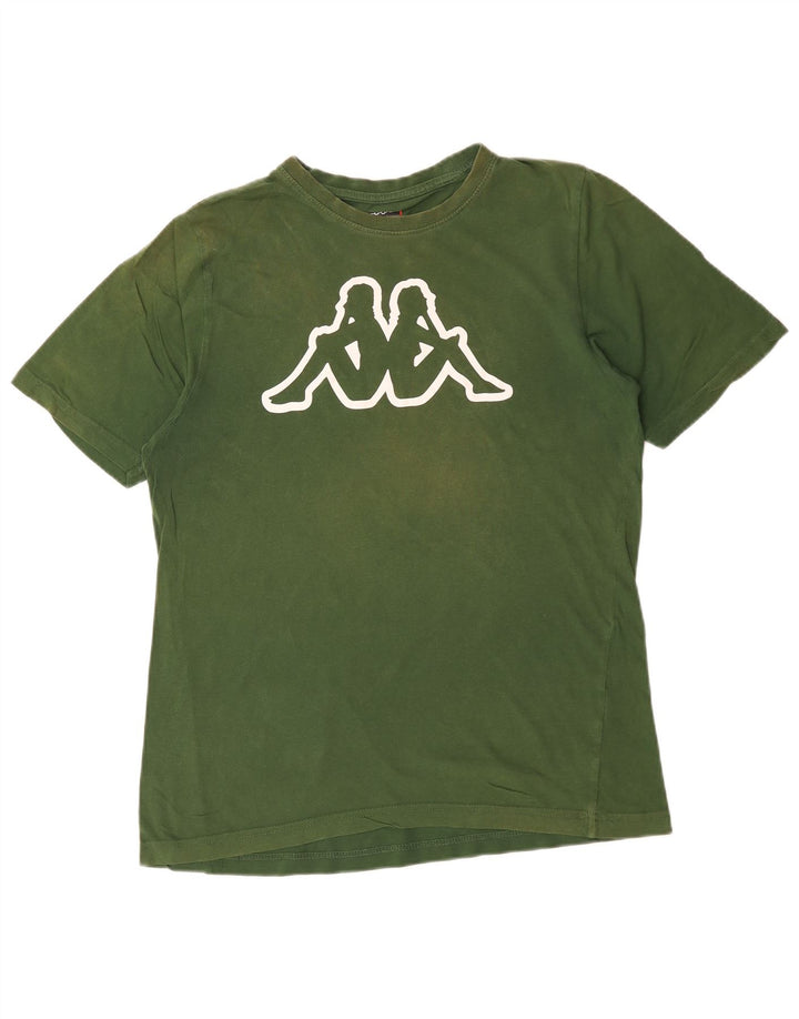 Kappa T-Shirt Graphique Homme Vert Moyen Coton
