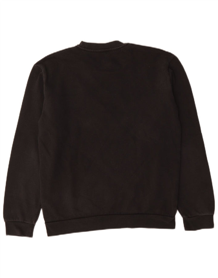 Adidas Sweat-shirt pour homme en coton noir Taille S