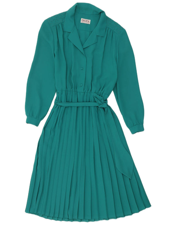 Eastex Robe trapèze à manches longues pour femme UK 16 Large Vert