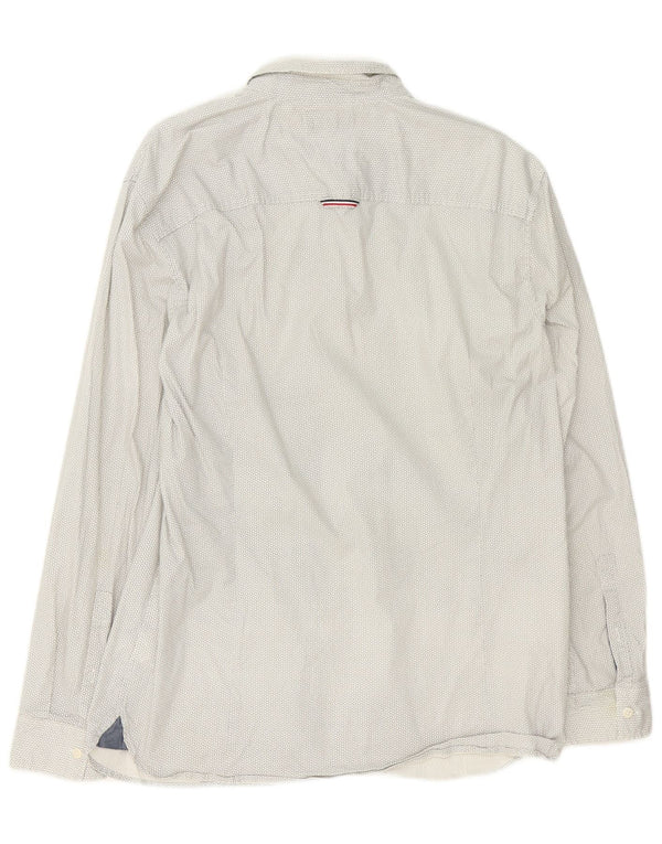 Tommy Hilfiger Chemise Slim Fit XL Coton Géométrique Blanc