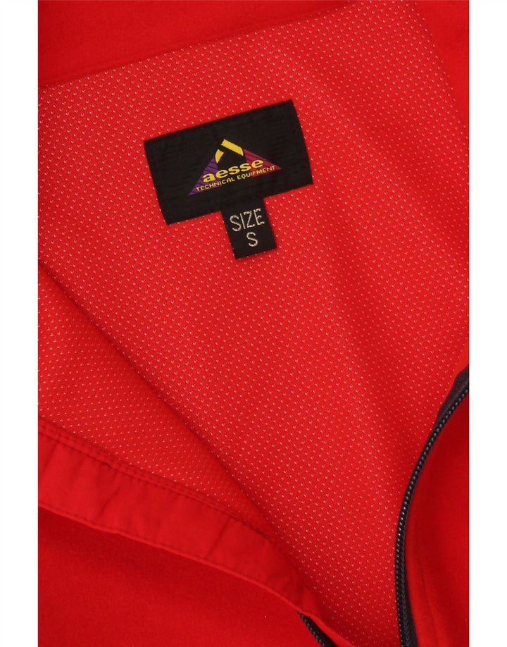 Aesse Haut de survêtement à col zippé pour homme Petit rouge Polyester