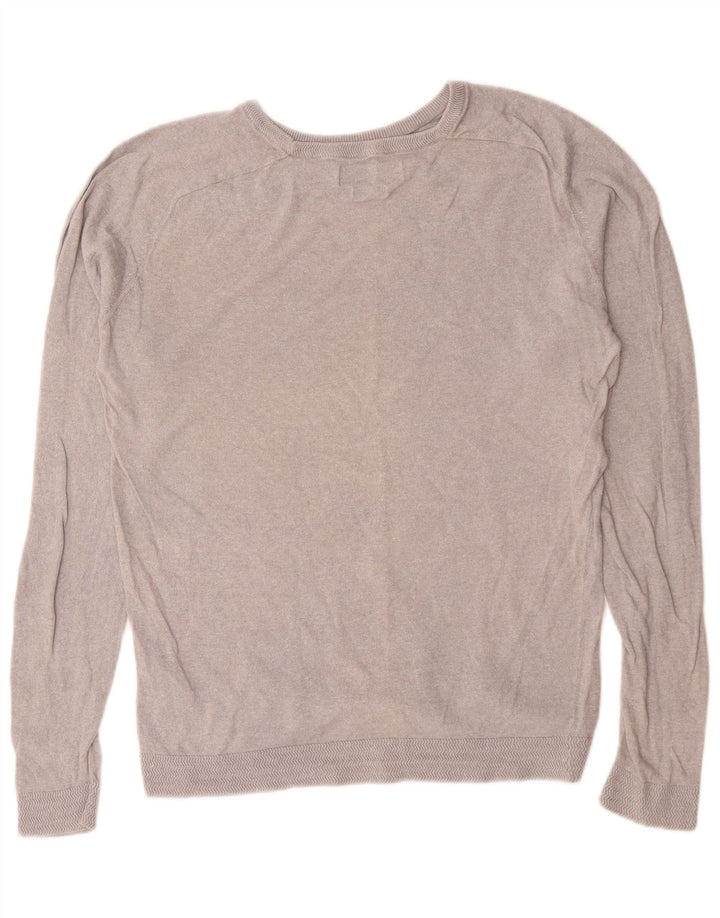 Jack & Jones Pull à col rond pour homme en lin gris moyen