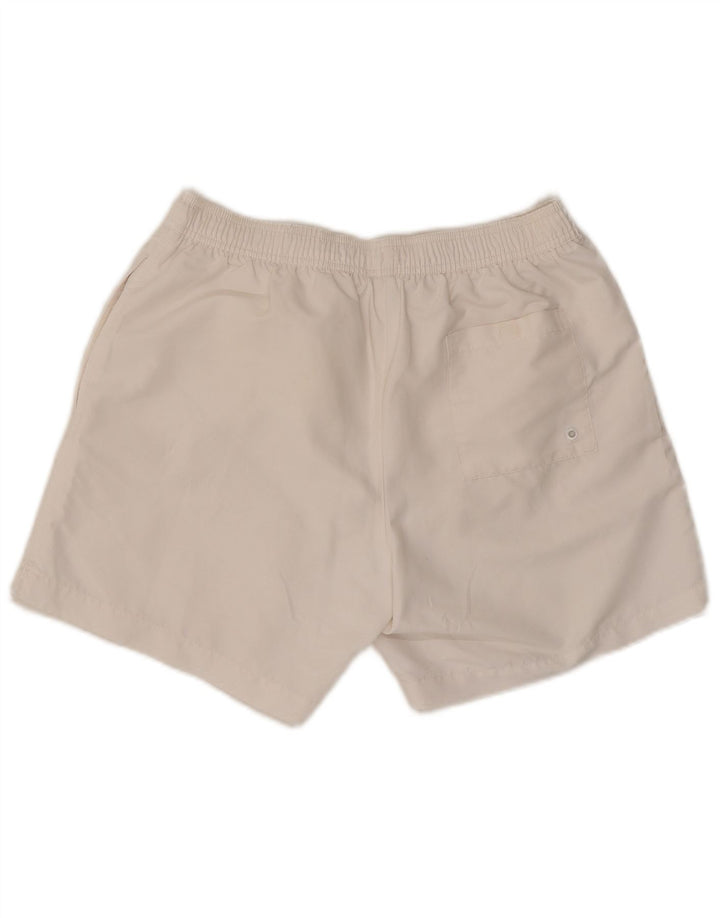 Calvin Klein Short de Bain Graphique Homme Blanc Moyen Polyester