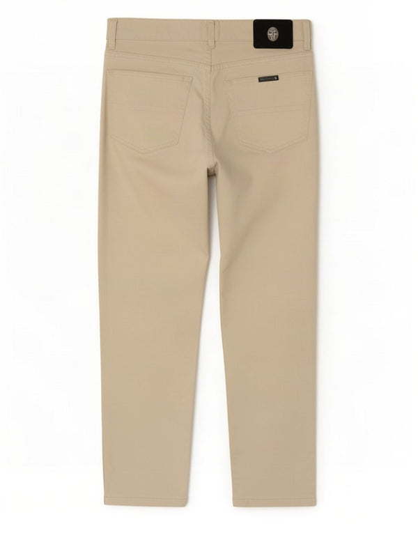 Trussardi Pantalon Casual Droit W34 L28 Beige Coton Homme