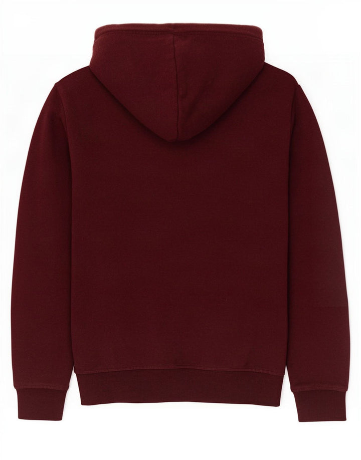 Superdry Pull à capuche zippé en coton marron moyen pour homme