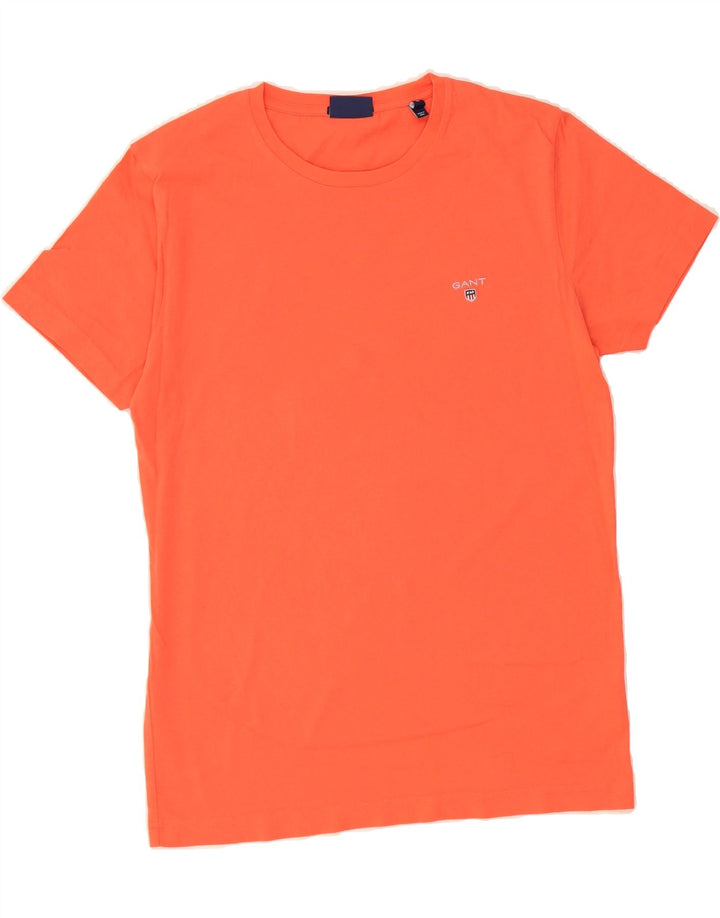 GANT Mens Slim T-Shirt Top Medium Orange Cotton Vintage Gant and Second-Hand Gant from Messina Hembry 