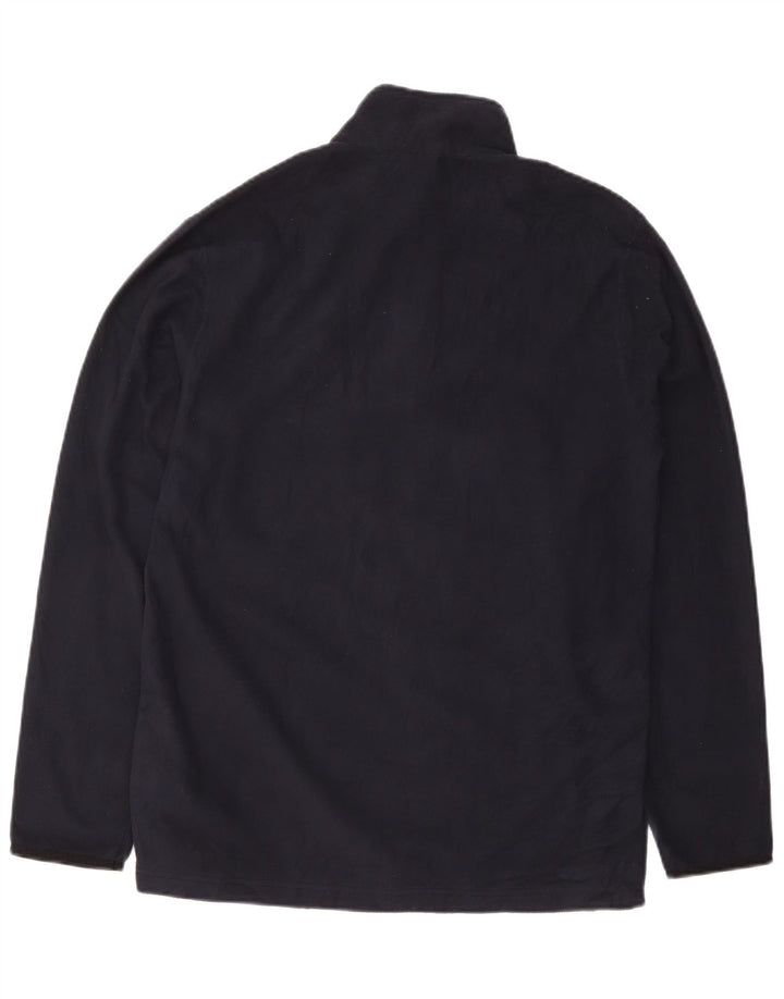 Champion Pull polaire à col zippé pour homme Taille L Bleu marine Polyester
