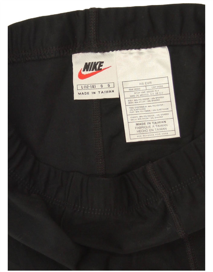 NIKE Short de sport pour femme US 12/14 Large Noir Polyester