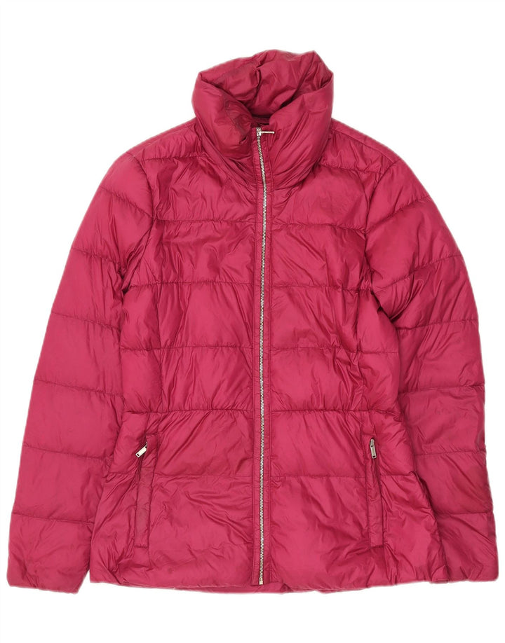Massimo Dutti Veste matelassée pour femme UK 10 Small Rose Nylon