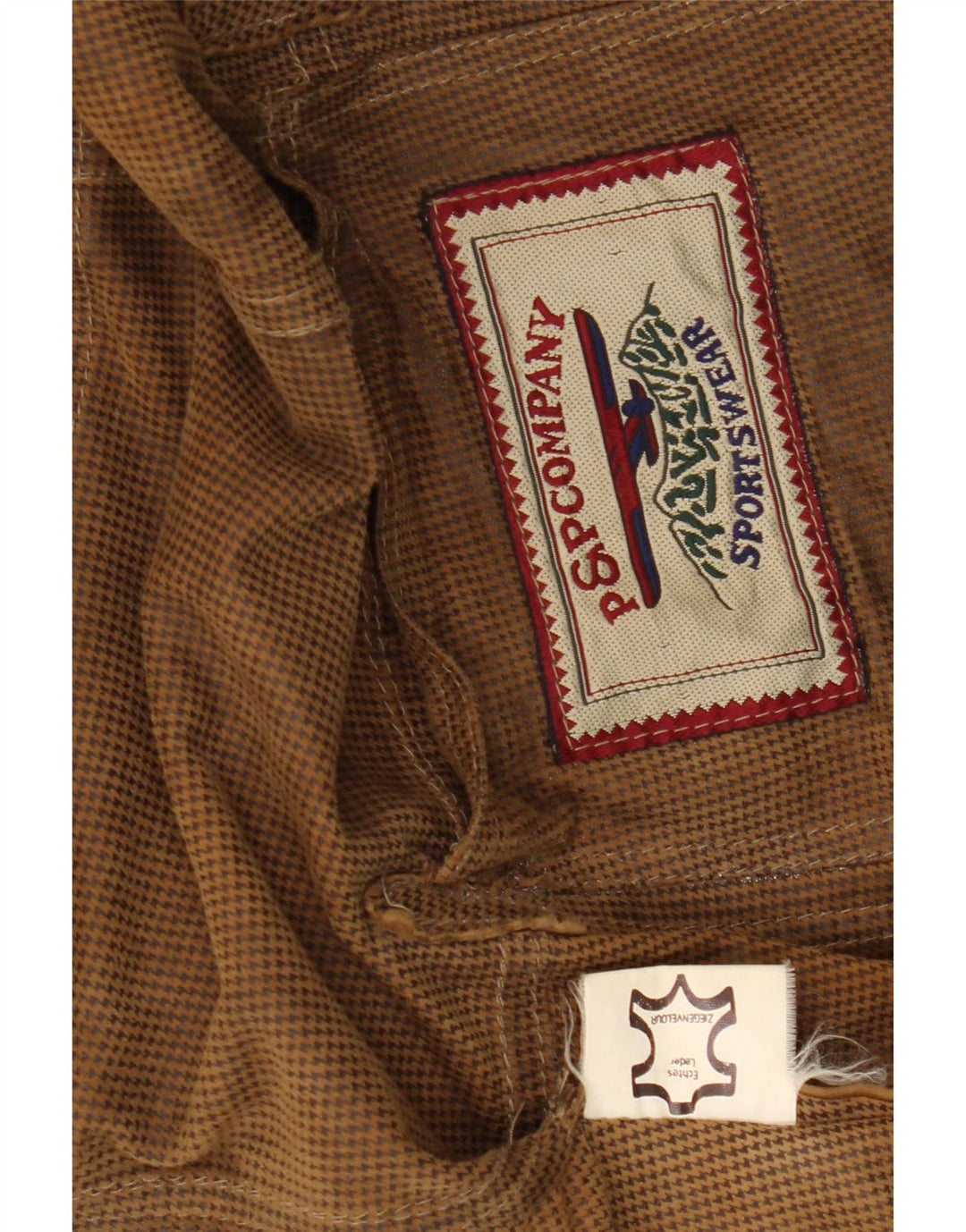 VINTAGE Veste blazer en daim à 2 boutons pour hommes UK 42 XL Cuir marron