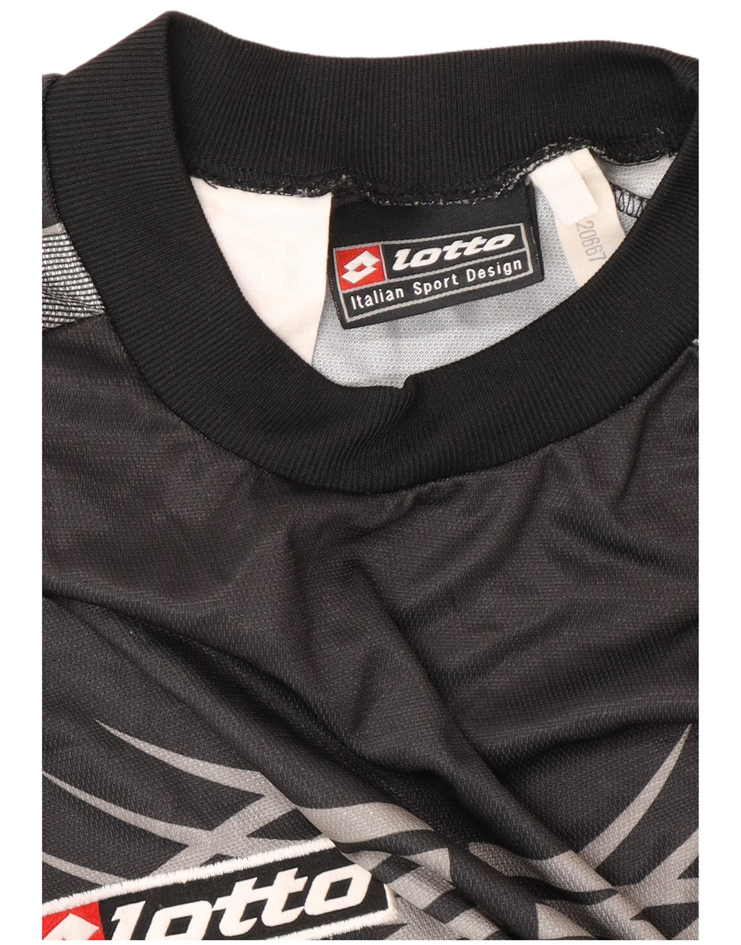 LOTTO Haut en Jersey Graphique Juventus 2001-2002 Domicile pour Hommes Grand Noir Sports