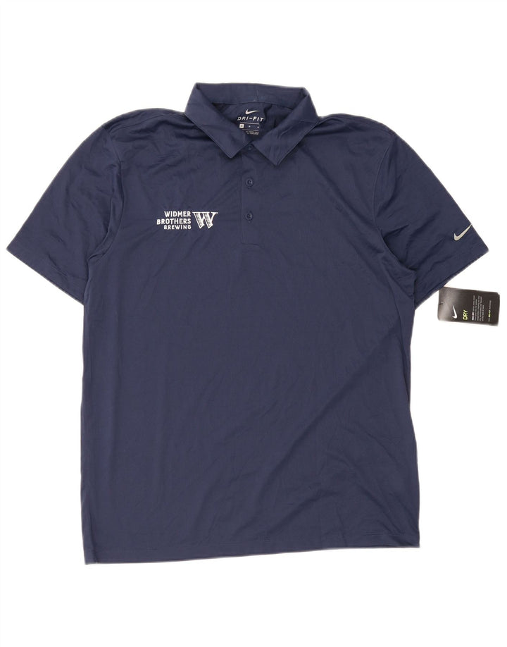 Polo Nike Dri Fit Homme Bleu Marine Moyen Polyester