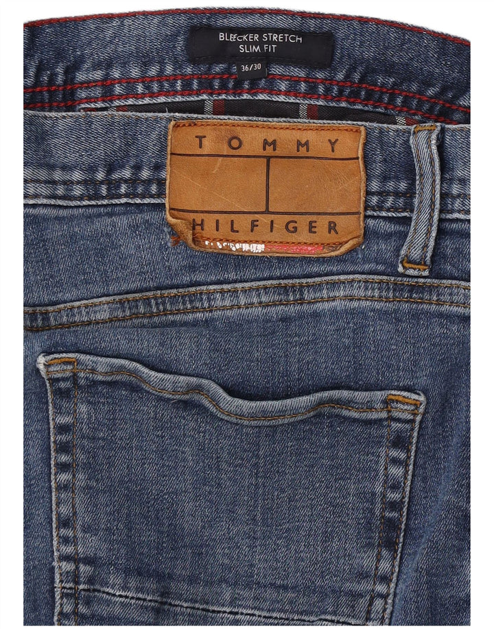 Tommy Hilfiger Jean Slim Bleecker Homme W36 L10 Bleu Coton