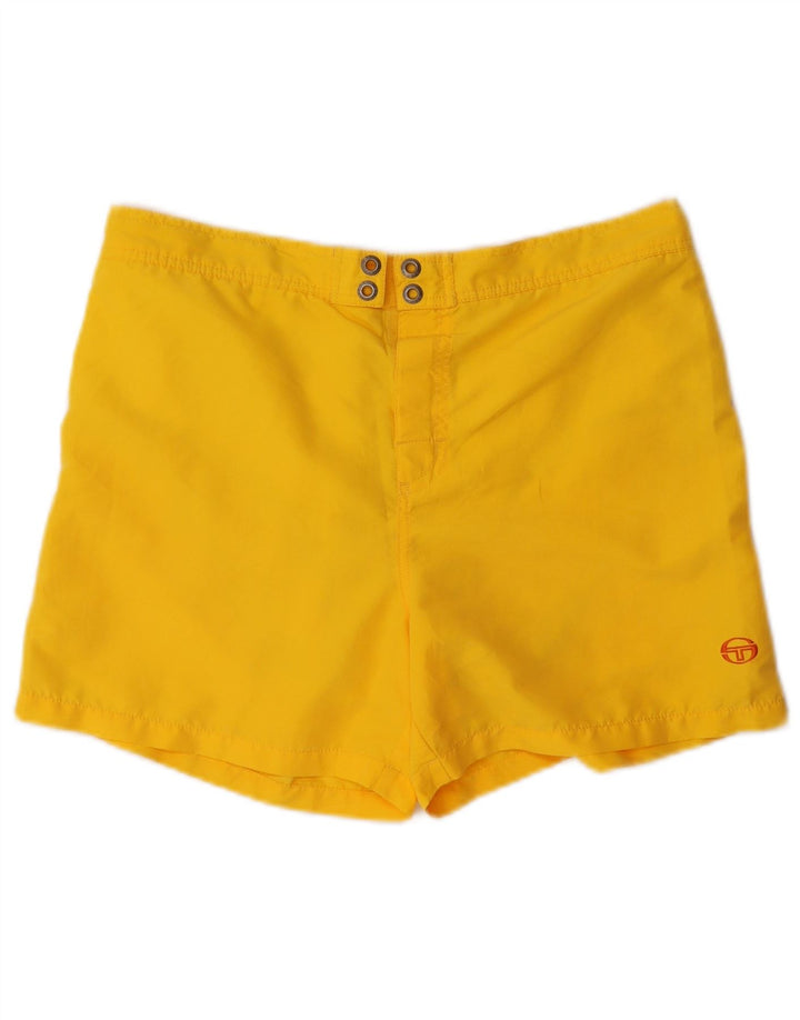 Sergio Tacchini Short De Bain Homme Polyester Jaune Moyen