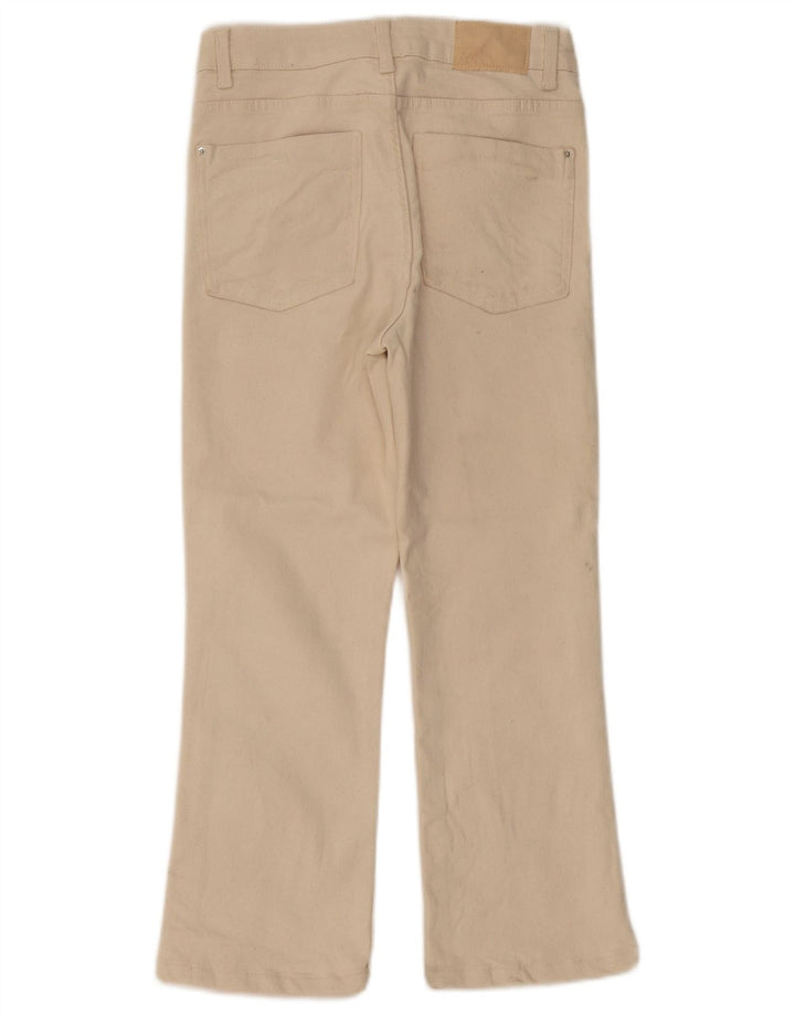 Jean droit taille haute ZARA femme EU 36 XS W26 L24 coton beige