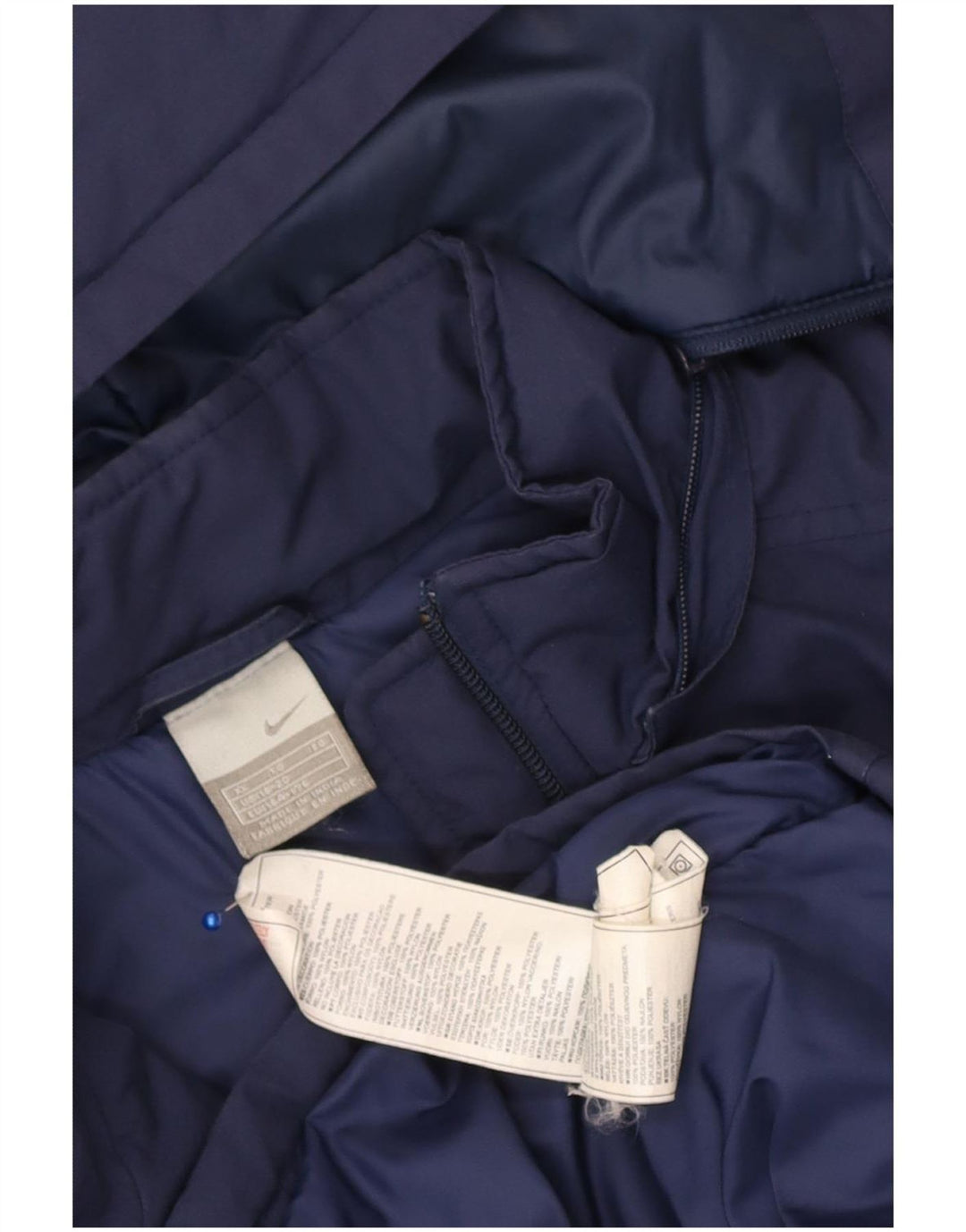 Nike Veste coupe-vent à capuche pour garçon 13-14 ans XL Bleu marine Polyester