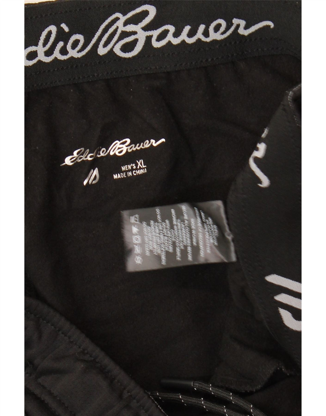 EDDIE BAUER Pantalon de Survêtement Homme Joggers XL Noir Polyester