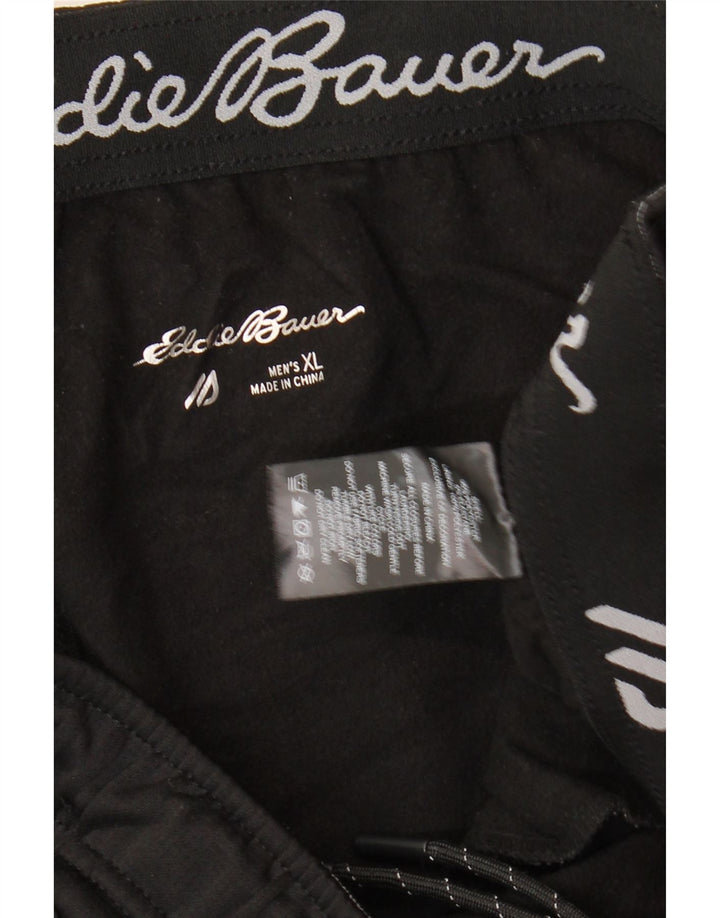 EDDIE BAUER Pantalon de Survêtement Homme Joggers XL Noir Polyester