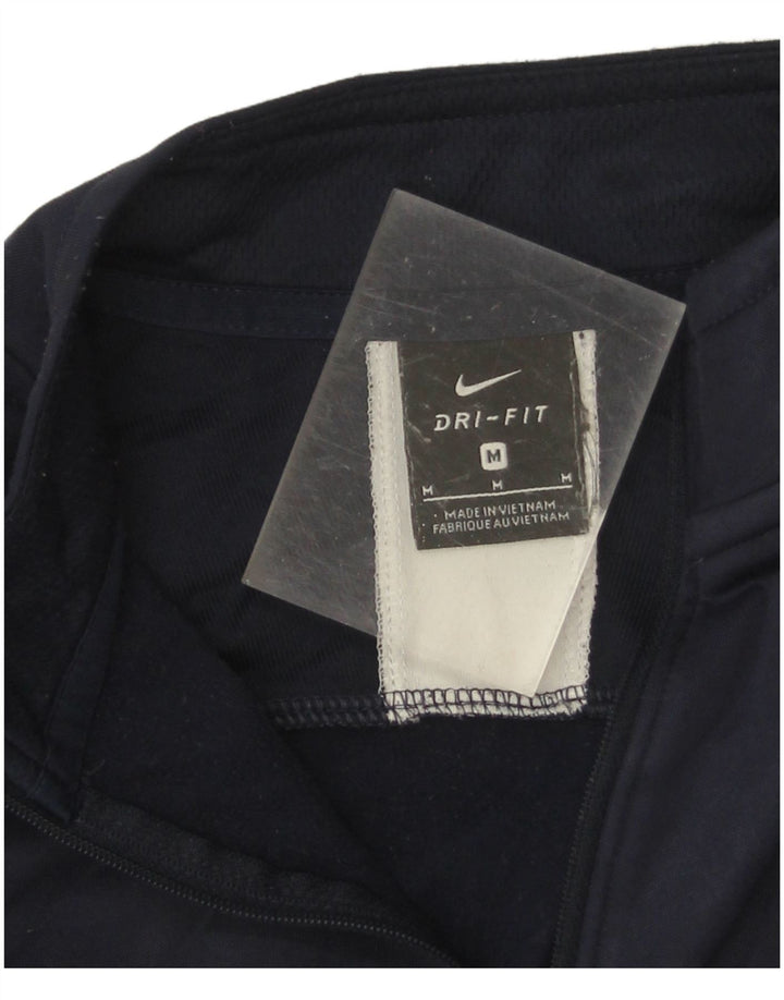 Haut de survêtement Nike Dri Fit pour homme, bleu marine moyen, color block