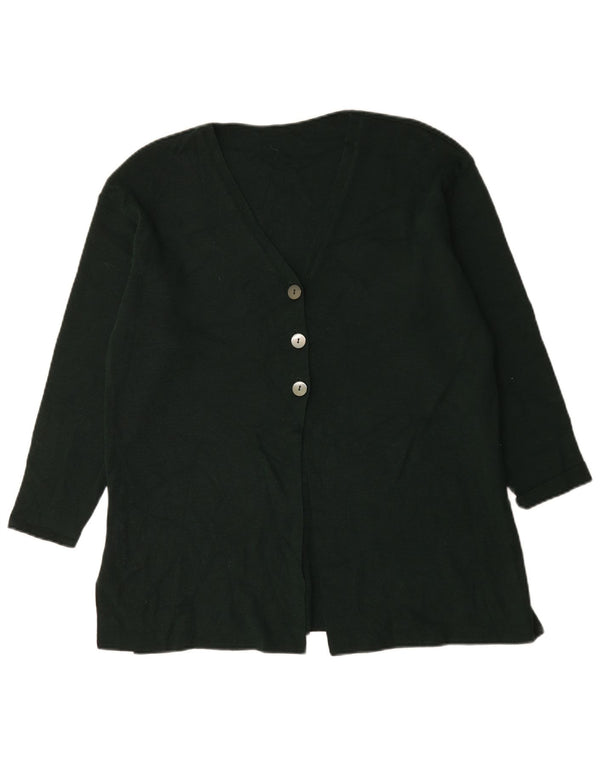 Marks & Spencer Pull cardigan surdimensionné pour femme UK 12 laine vert moyen