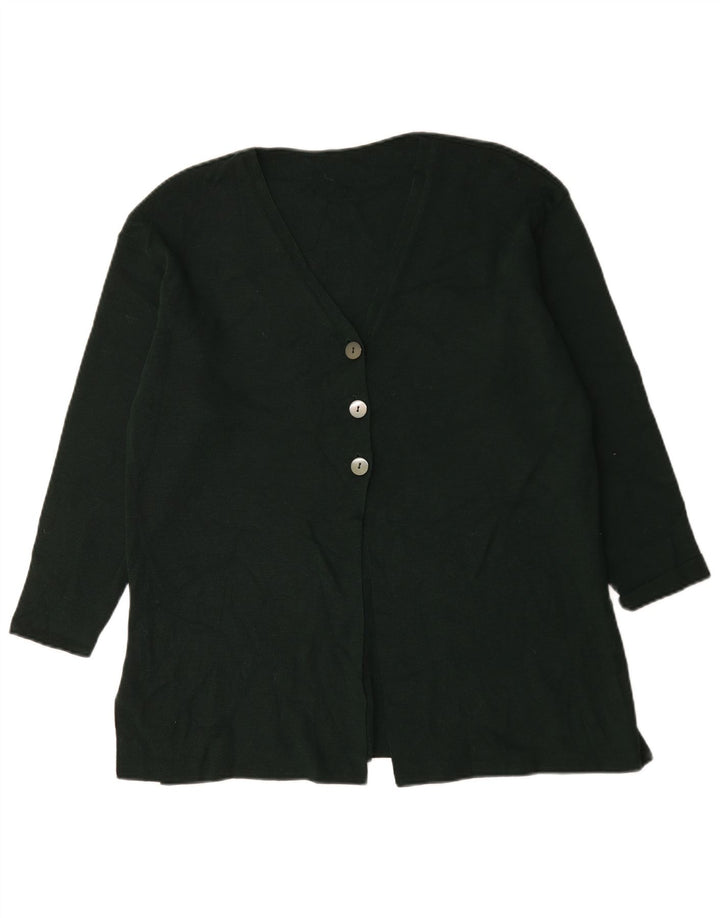 Marks & Spencer Pull cardigan surdimensionné pour femme UK 12 laine vert moyen