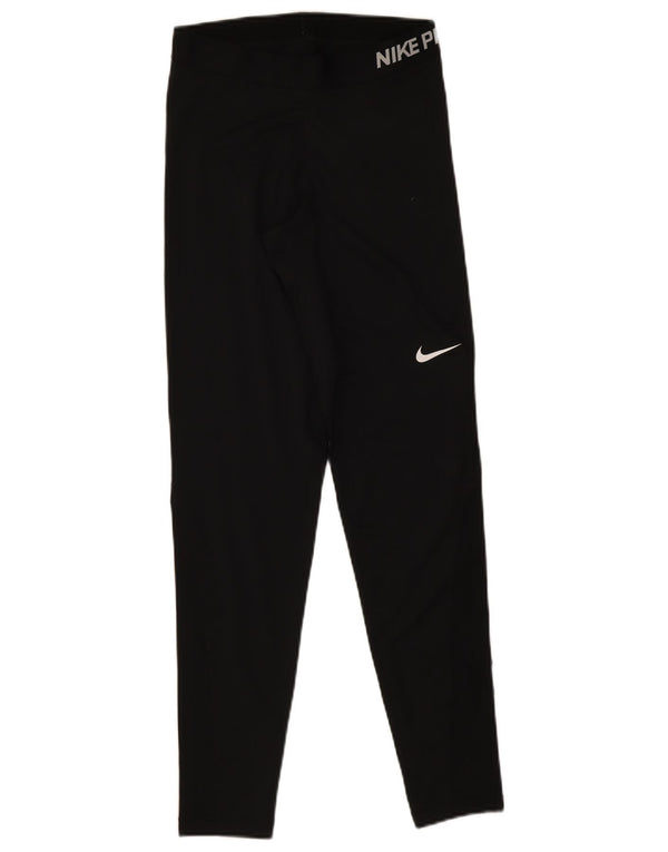 Nike Legging graphique Dri Fit pour femme UK 12 Noir moyen Polyester
