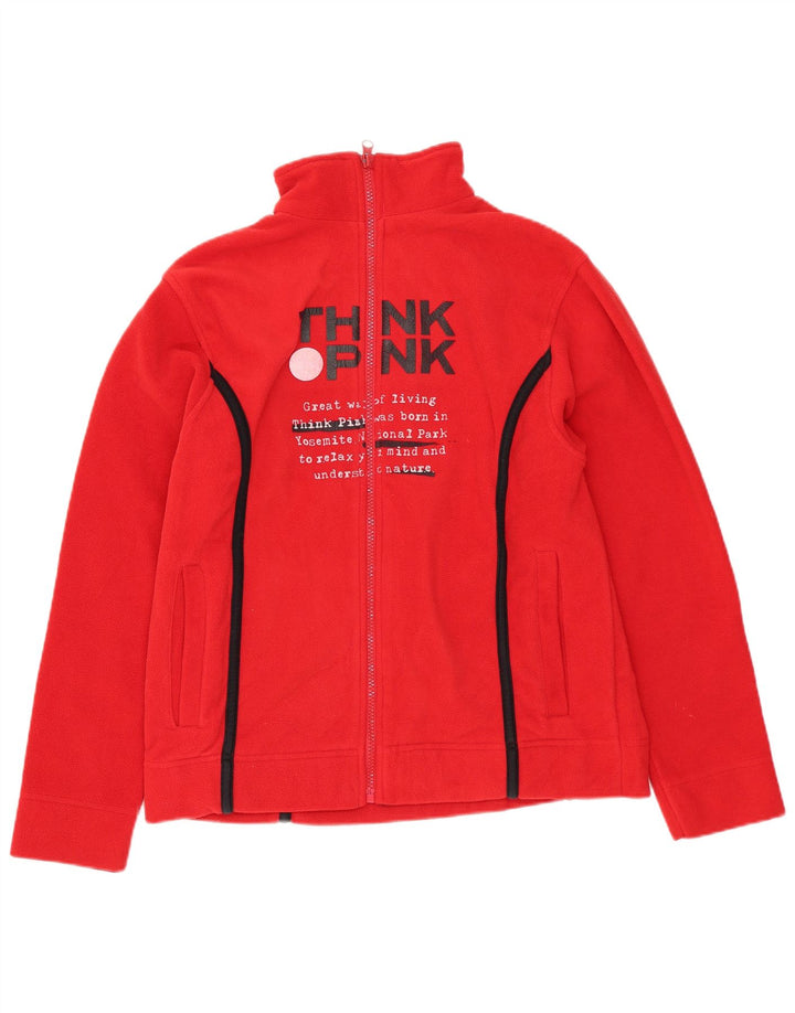 Think Pink Veste Polaire Graphique Fille 11-12 ans Rouge Polyester