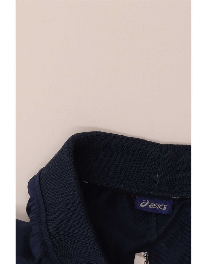 Asics Pantalon de survêtement homme XL bleu marine polyester