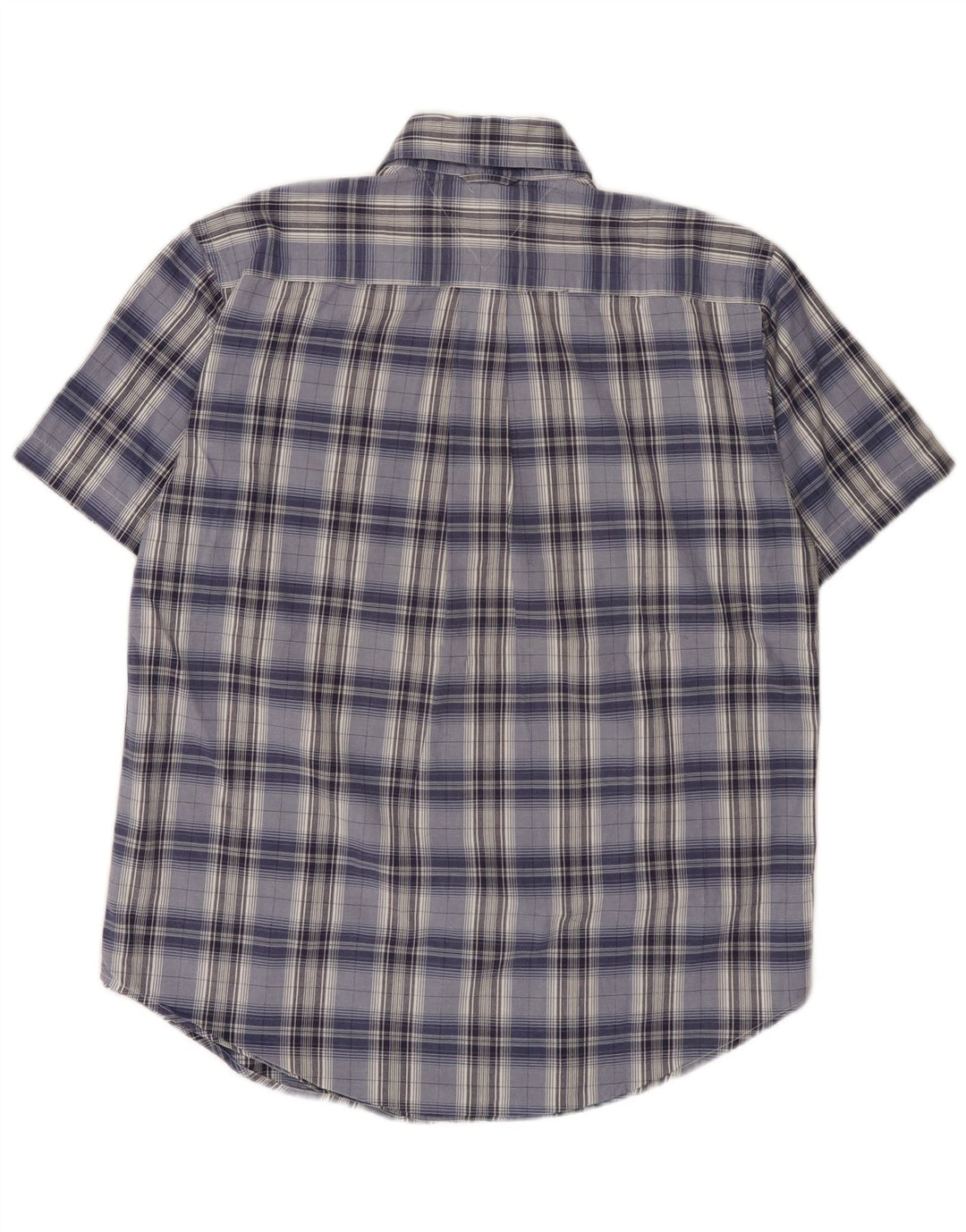 Tommy Hilfiger Chemise à manches courtes homme en coton à carreaux bleu moyen
