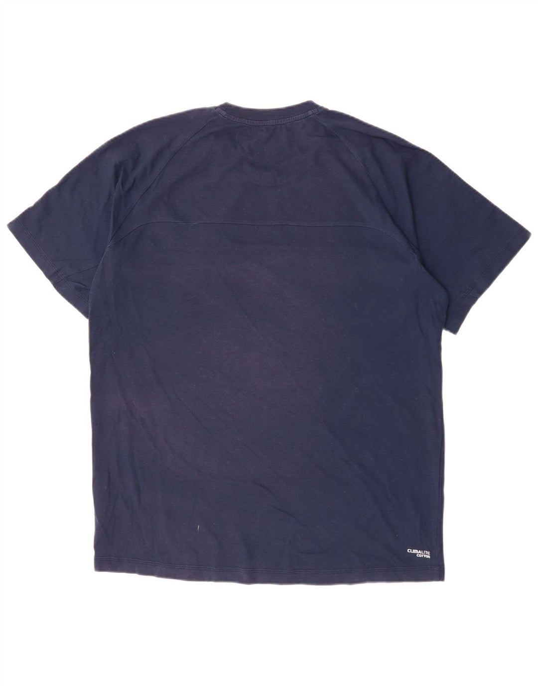 Adidas Hommes Climalite Graphic T-Shirt Top XL Bleu Marine Polyester
