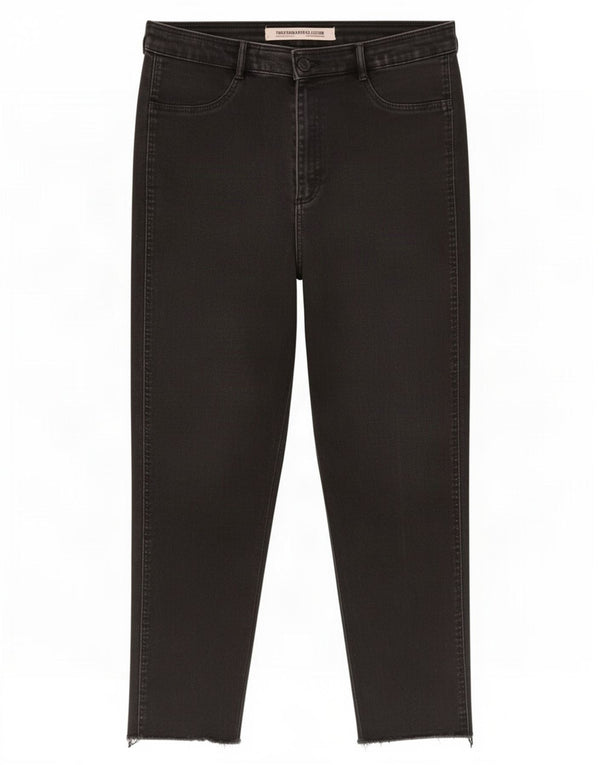 Zara Femme Trafaluc Skinny Capri Jean EU 44 XL W34 L23 Noir