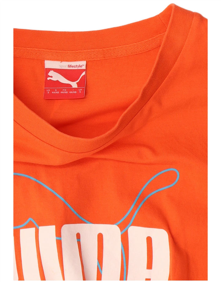Puma T-Shirt Graphique Homme Petit Orange