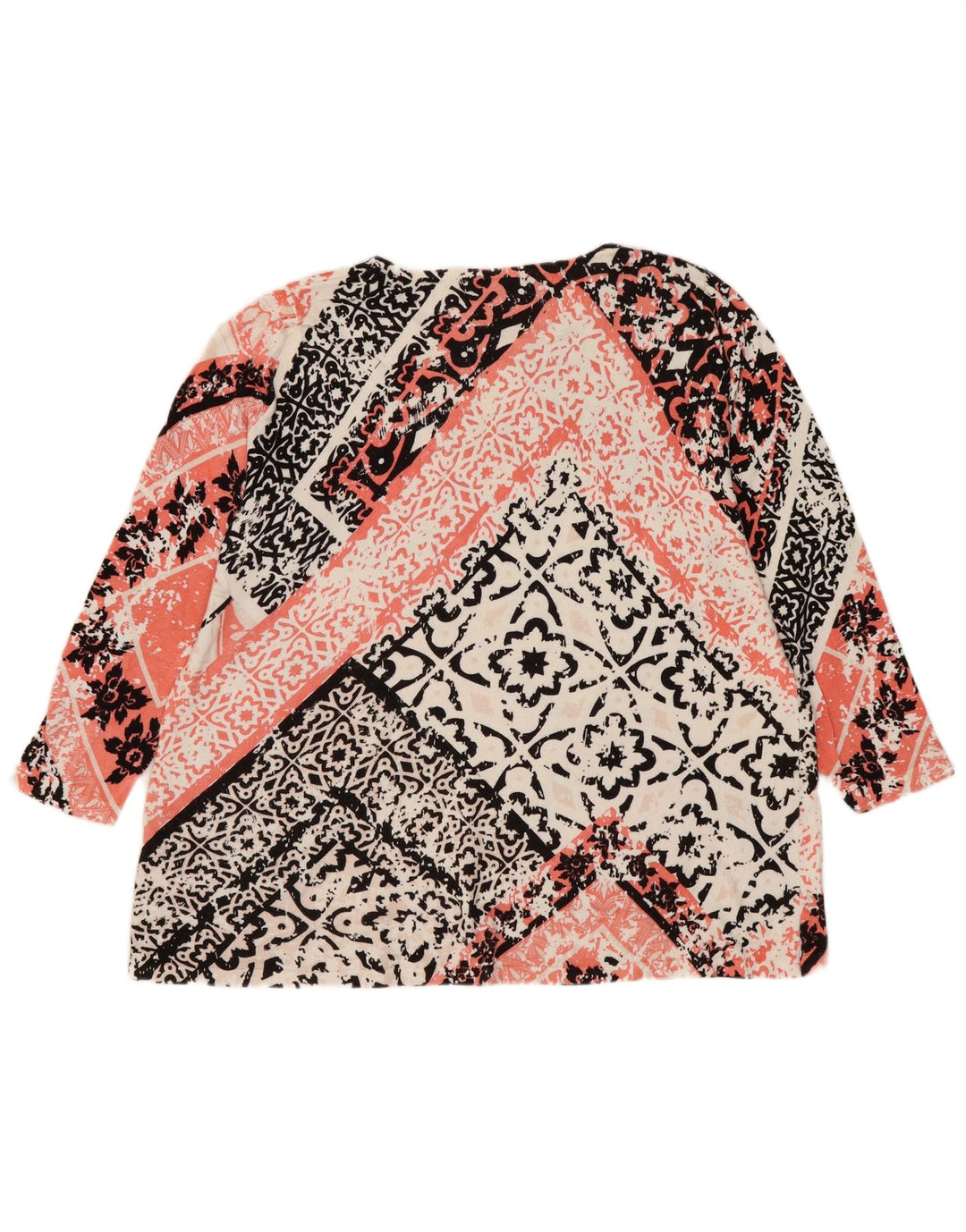 Marks & Spencer Haut à manches 3/4 pour femme UK 14 Grand motif floral multicolore