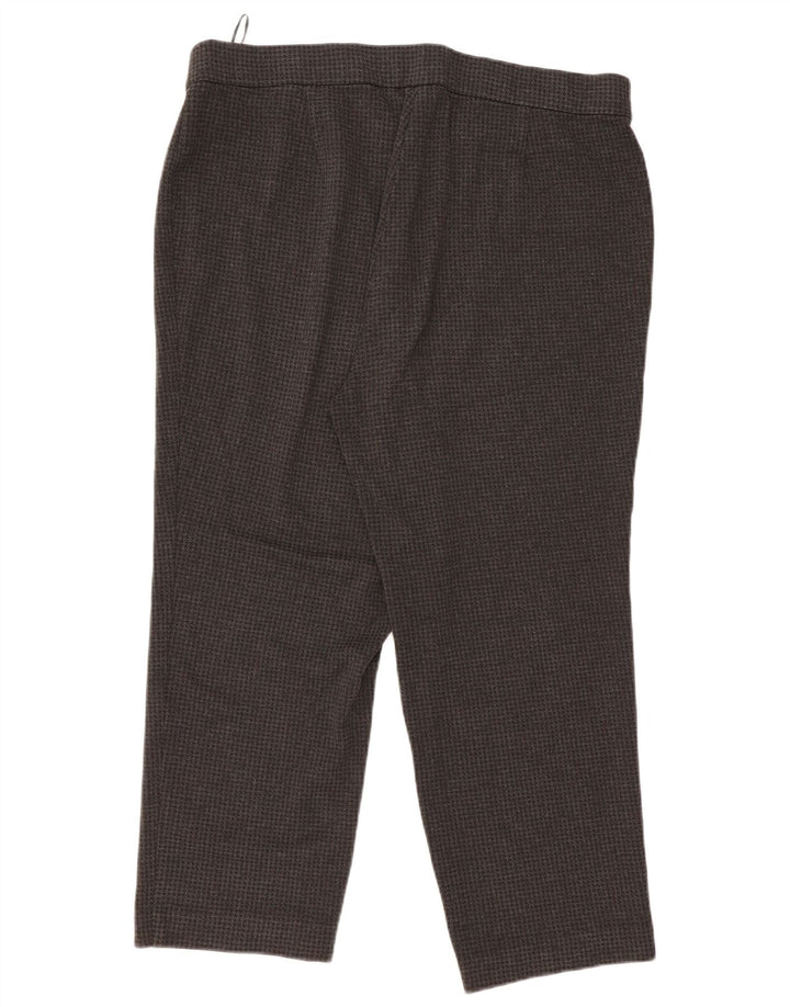 MARKS & SPENCER Pantalon décontracté taille haute pour femme UK 22 3XL W38 L27 Gris