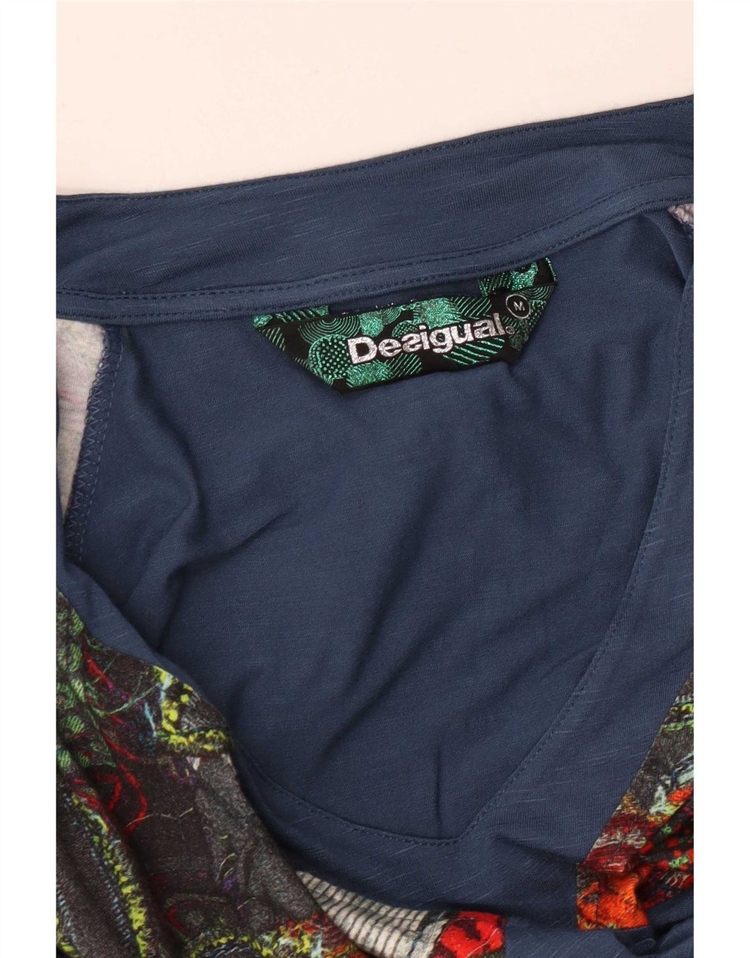 Desigual Robe fourreau graphique pour femme UK 12 Medium Multicolore Géométrique