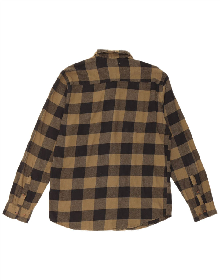 Jack & Jones Chemise en flanelle pour homme Large en coton vichy kaki