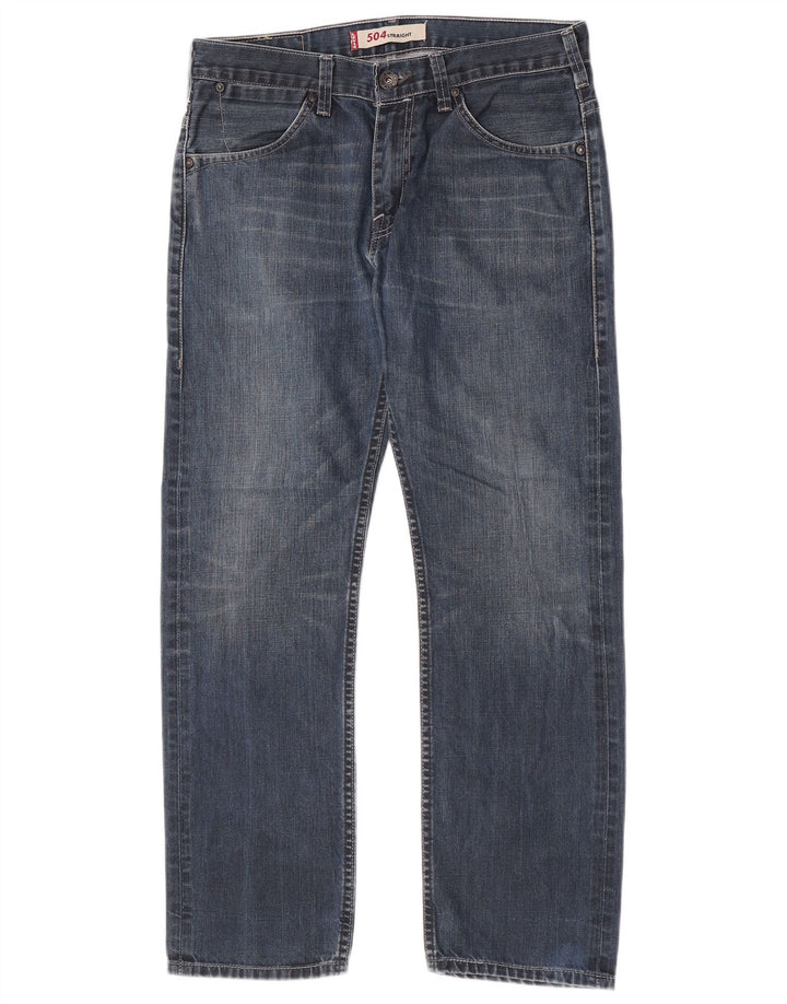 Levi's Jean Droit 504 Homme Bleu W32 L27 Coton