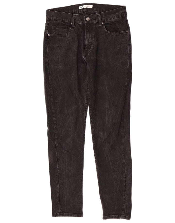 Zara Jean Slim Homme EU 42 Large W32 L30 Gris Coton