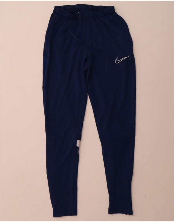 NIKE Pantalon de survêtement Dri Fit pour hommes, petit, bleu, polyester