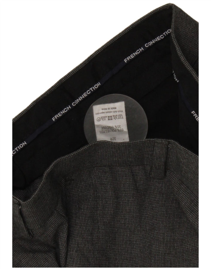 French Connection Pantalon de Costume Slim Homme W32 L30 Gris Polyester